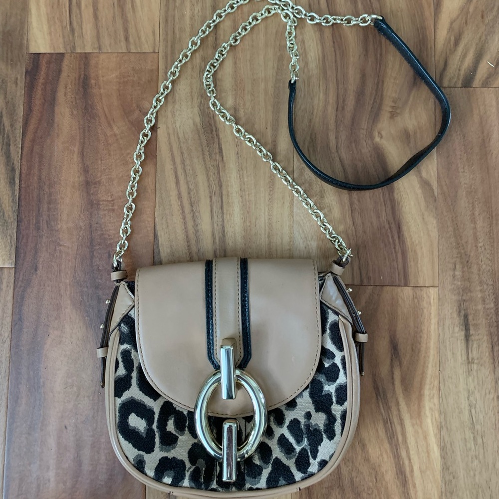 DVF Leopard Print Crossbody Bag